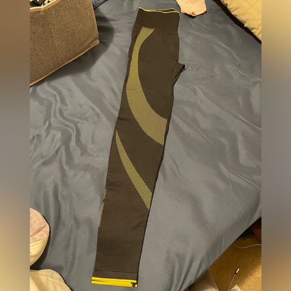 NWOT Victorias Secret Pink Active Ribbed Full Length Workout Leggings - Picture 3 of 13